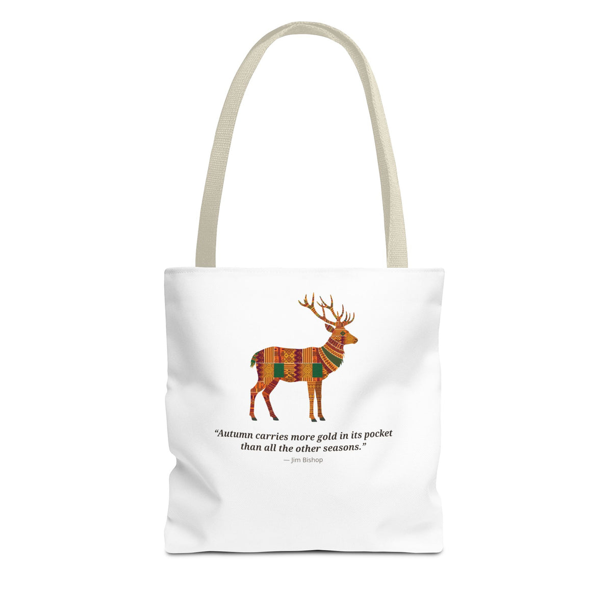 Kente Stag Tote Bag