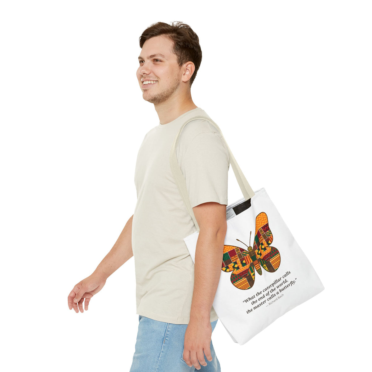 Kente Butterfly Tote Bag
