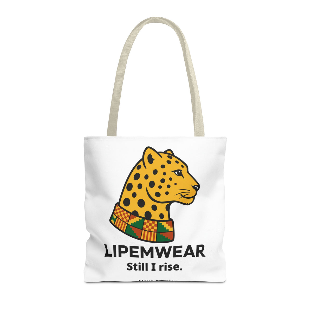 Lipemwear Kente Cheetah Tote Bag