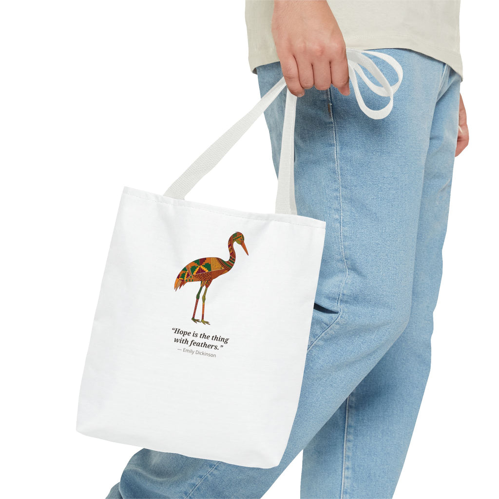 Lipemwear Kente Crane Tote Bag