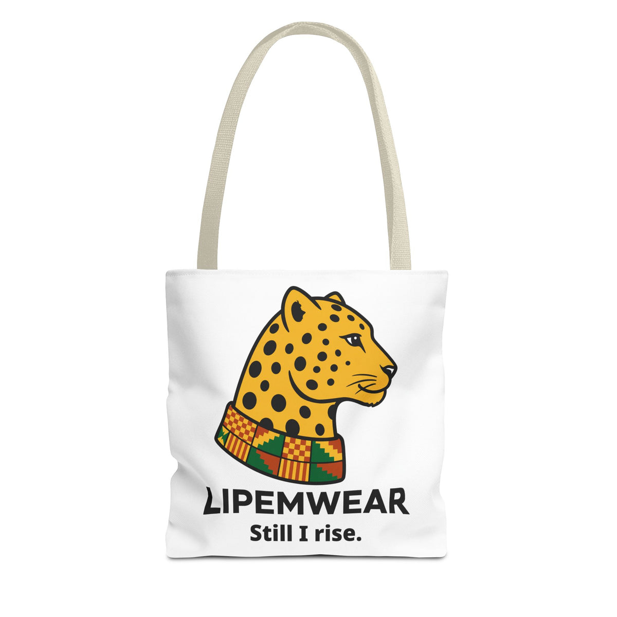Lipemwear Kente Cheetah Tote Bag