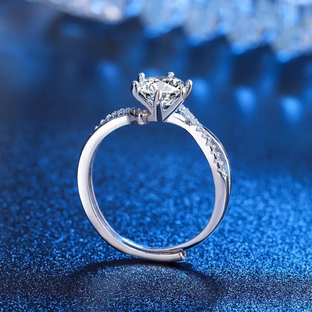 Moissanite Ring with gift box