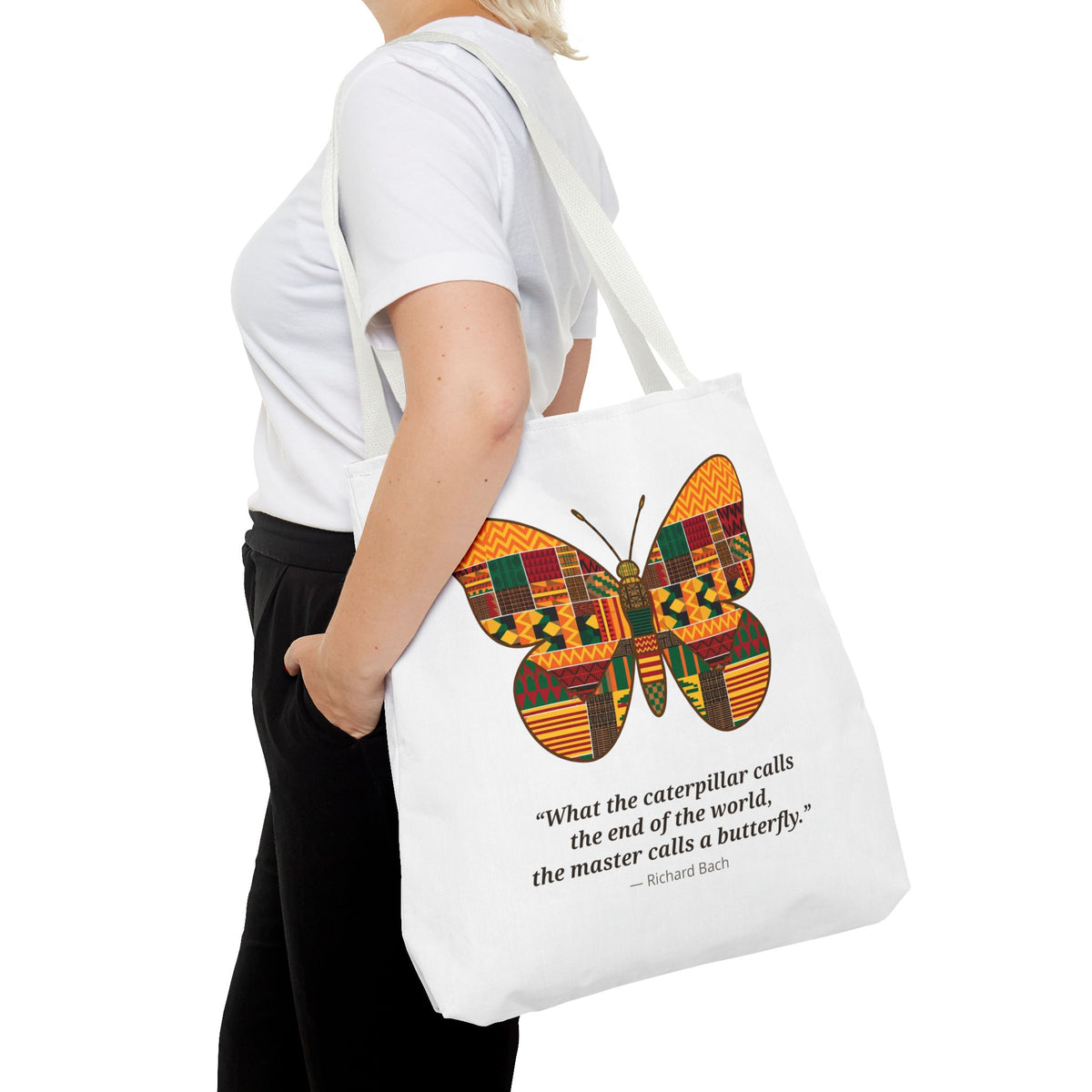 Kente Butterfly Tote Bag
