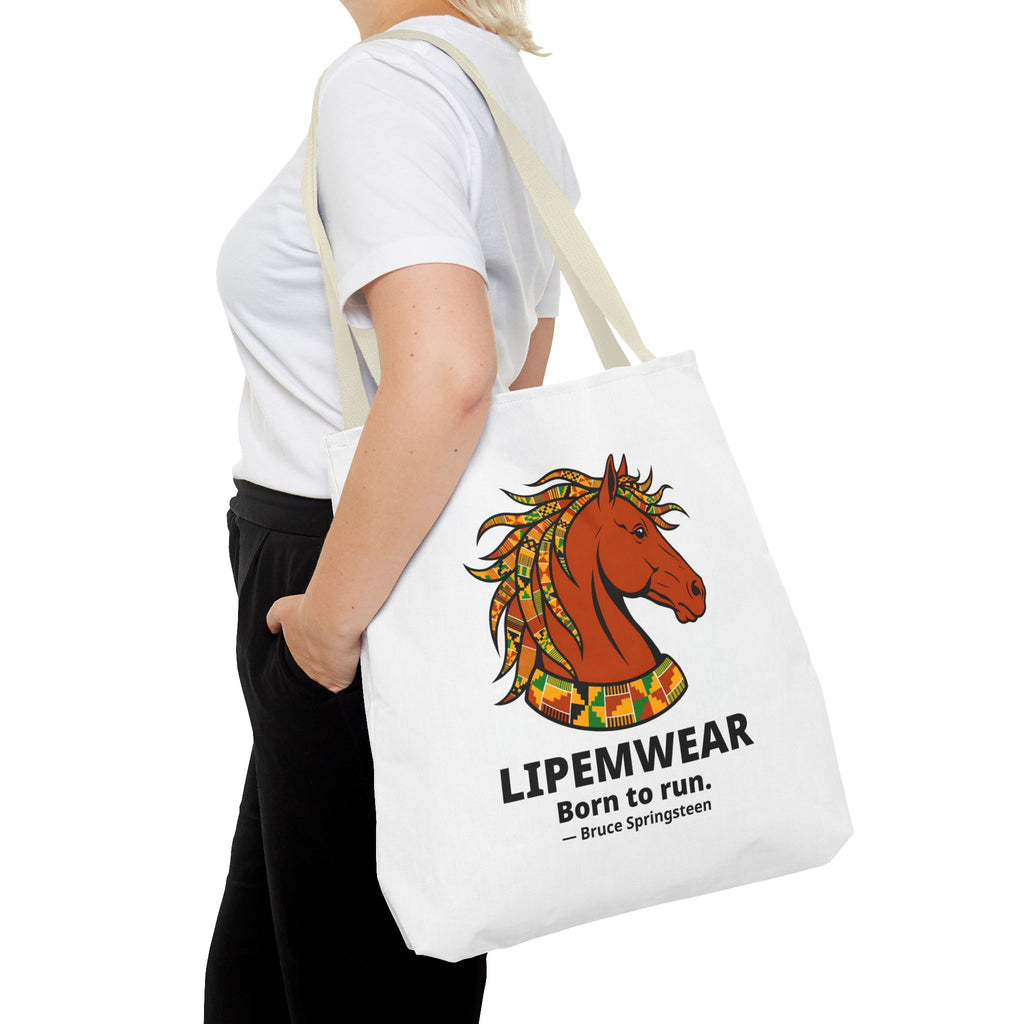 Lipemwear Kente Stallion Tote Bag