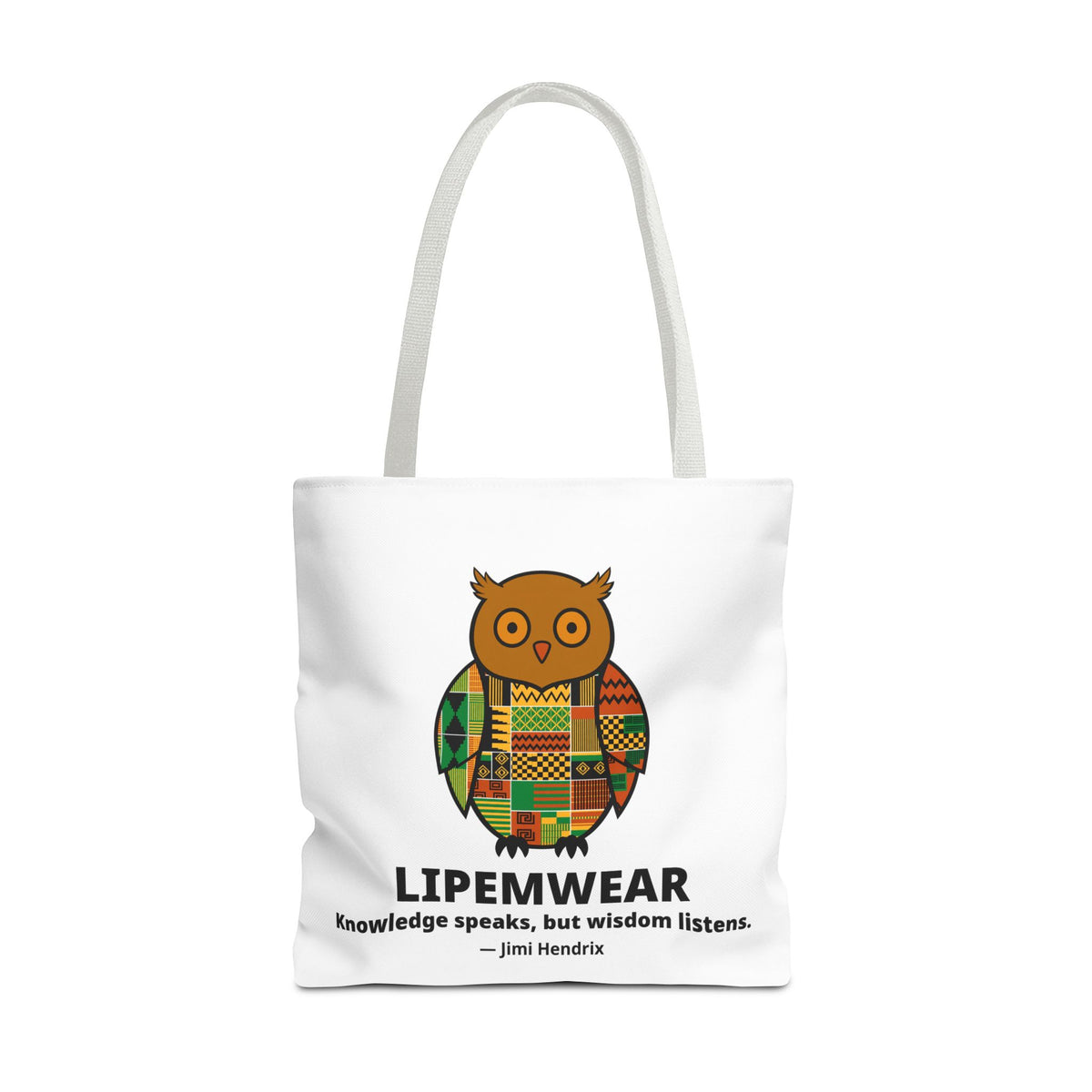 Lipemwear Kente Owl Tote Bag