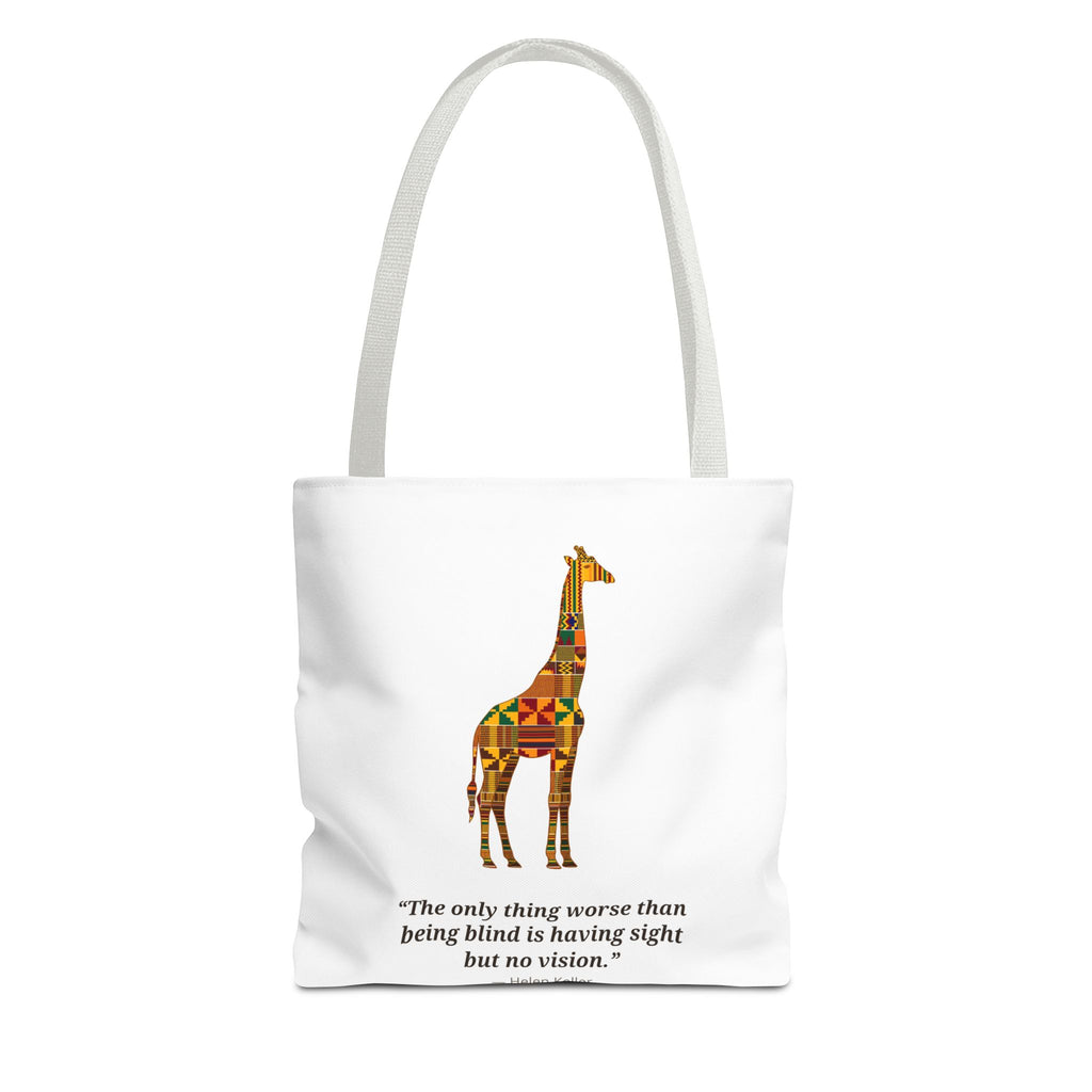 Kente Giraffe Tote Bag