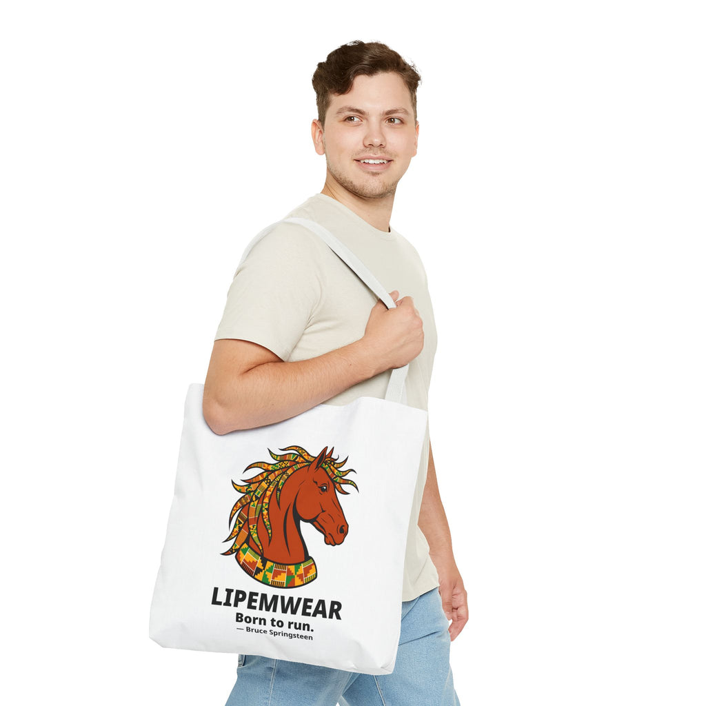 Lipemwear Kente Stallion Tote Bag
