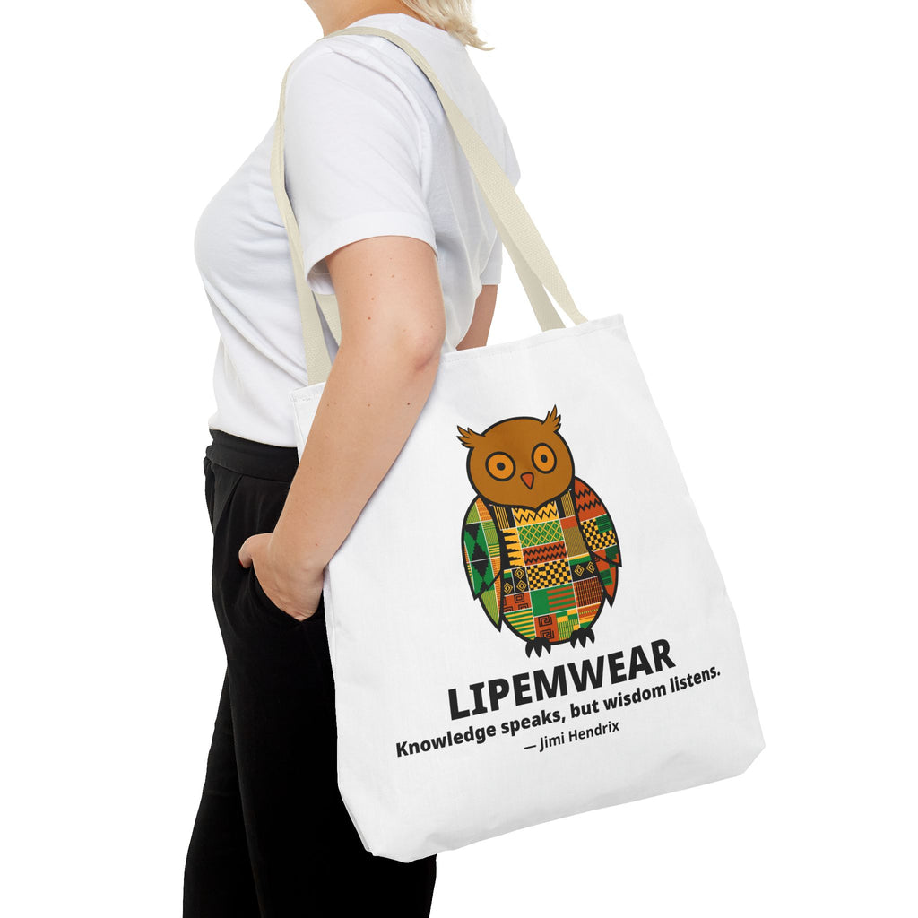 Lipemwear Kente Owl Tote Bag