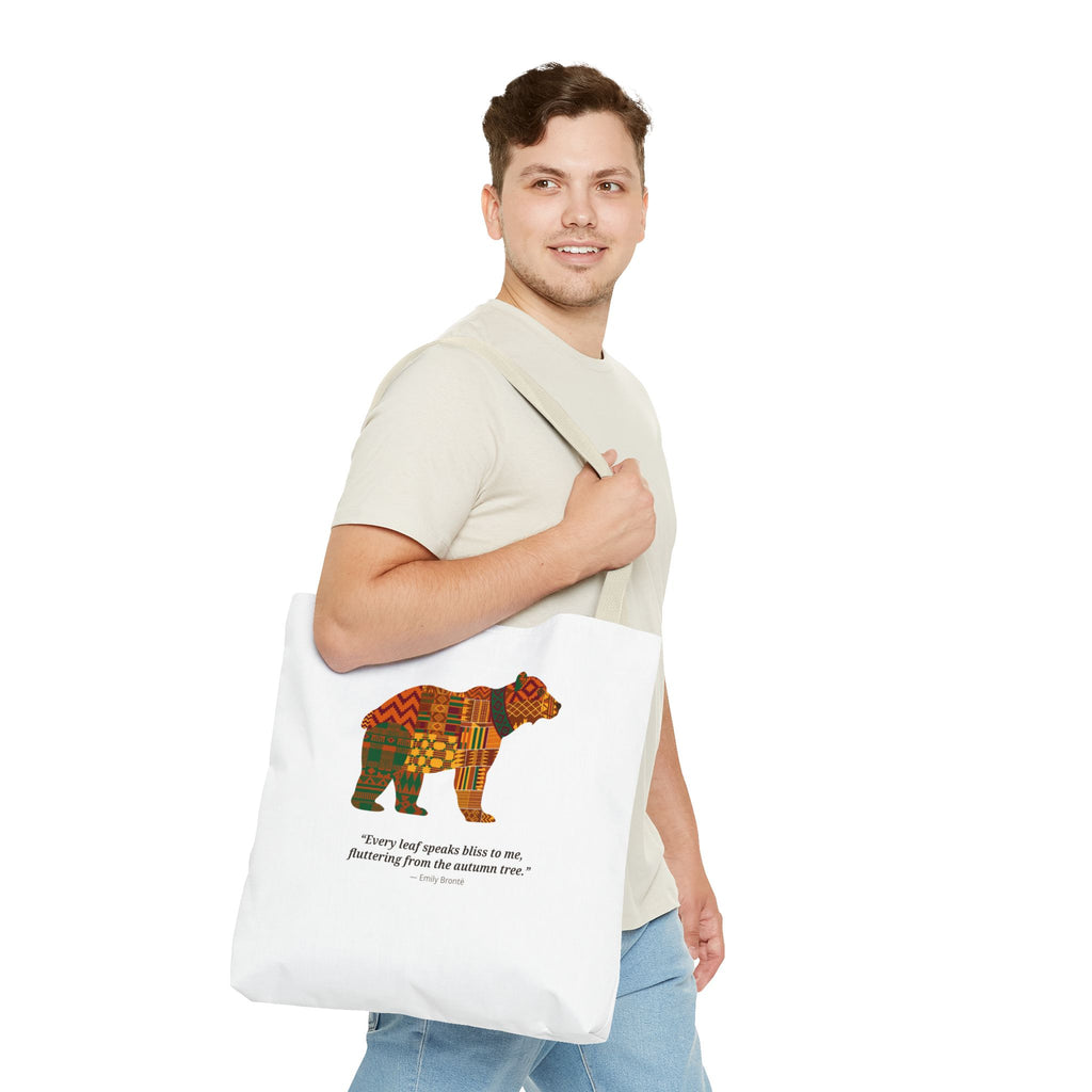 Kente Bear Tote Bag