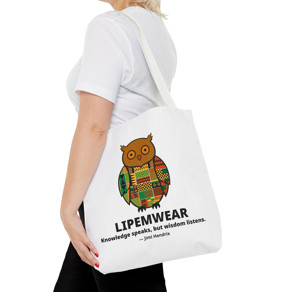Lipemwear Kente Owl Tote Bag