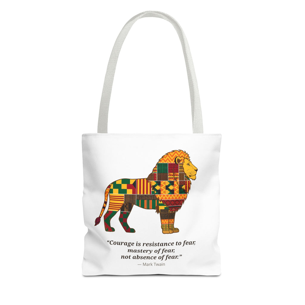Kente Lion Tote Bag