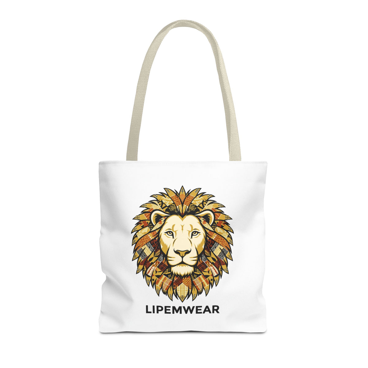 Lipemwear Kente Lion Tote Bag