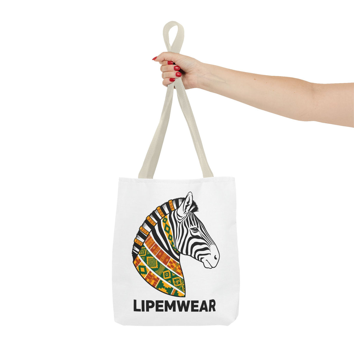 Lipemwear Kente Zebra Tote Bag