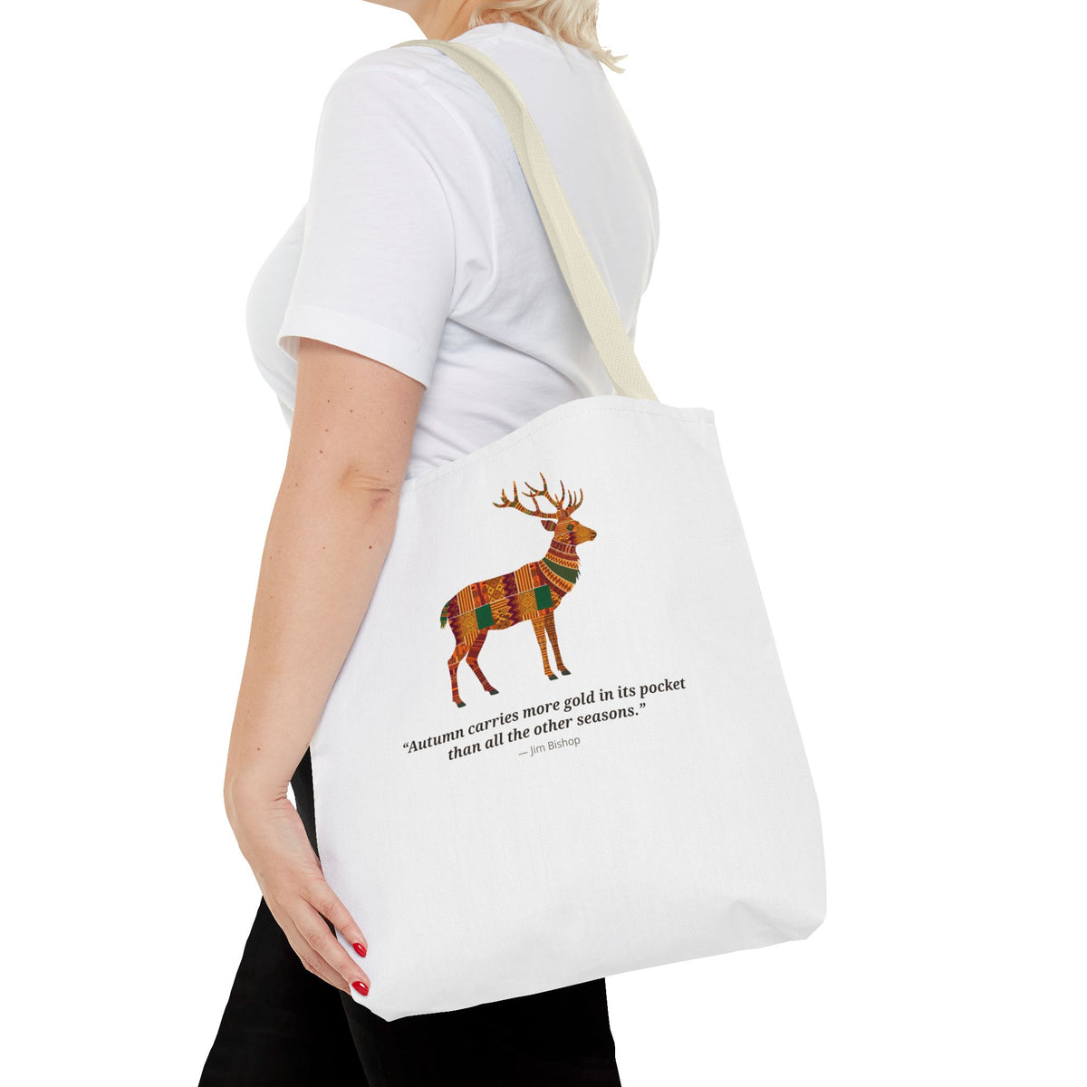 Kente Stag Tote Bag