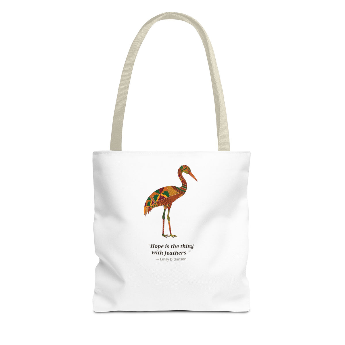 Lipemwear Kente Crane Tote Bag