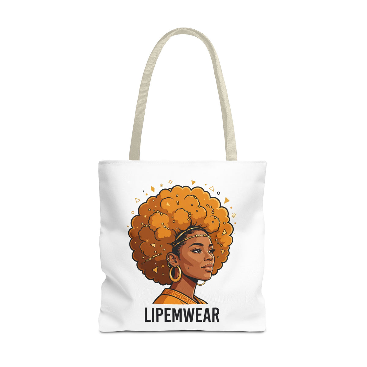 Lipemwear Golden Afro Tote Bag