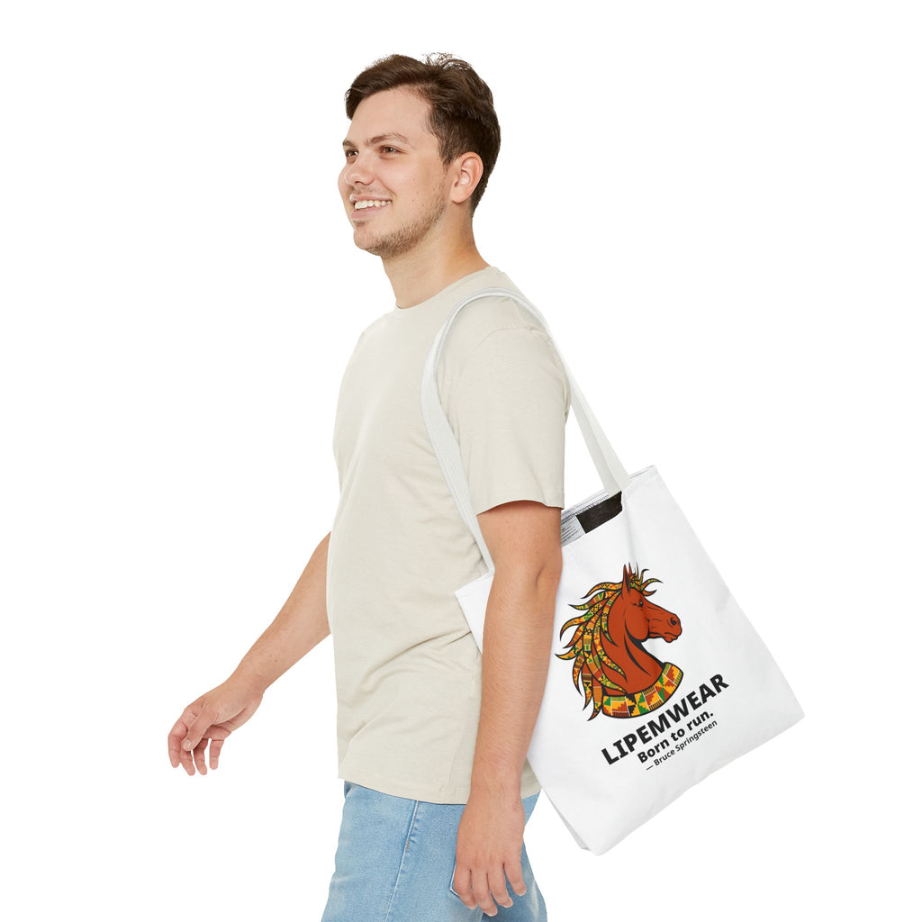 Lipemwear Kente Stallion Tote Bag