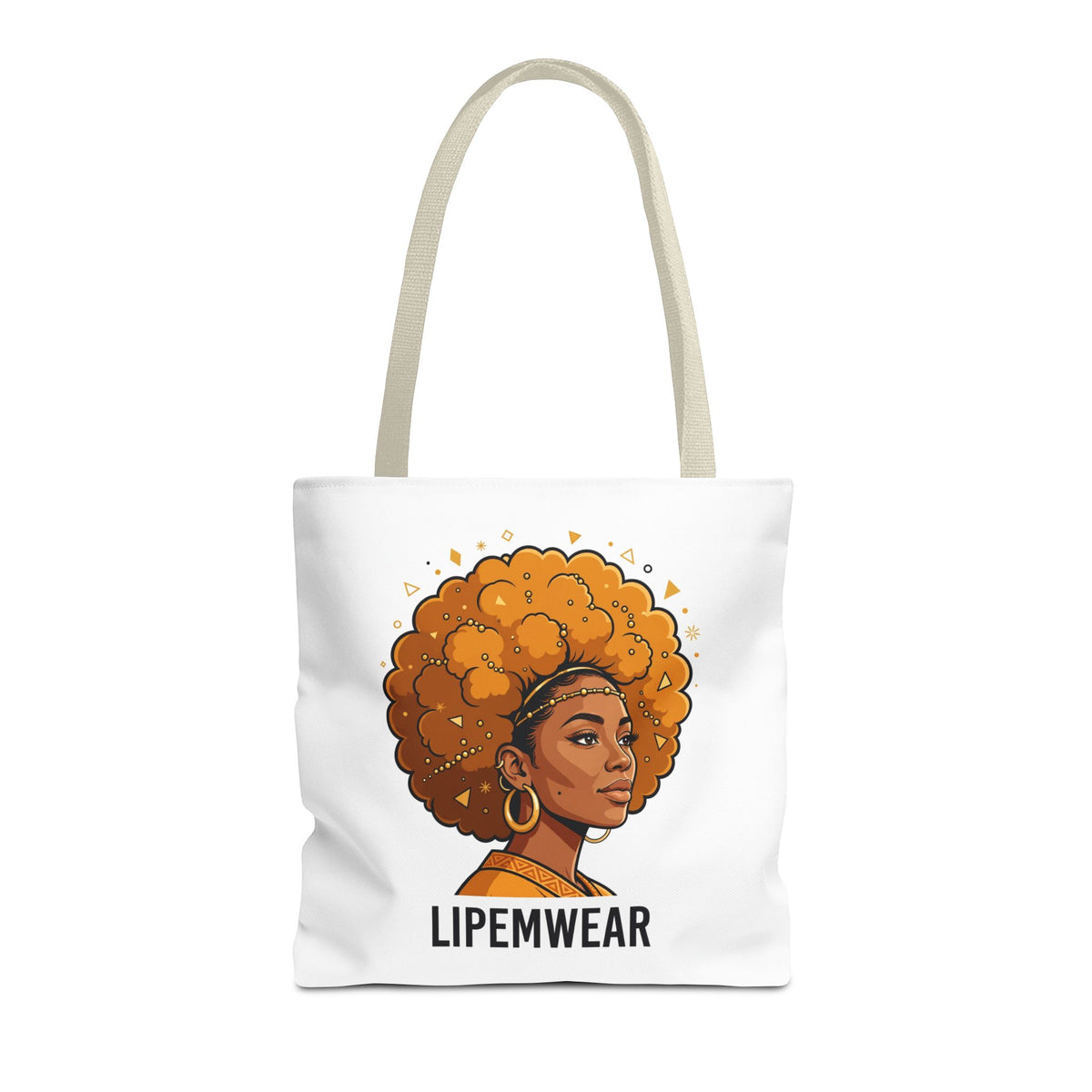 Lipemwear Golden Afro Tote Bag