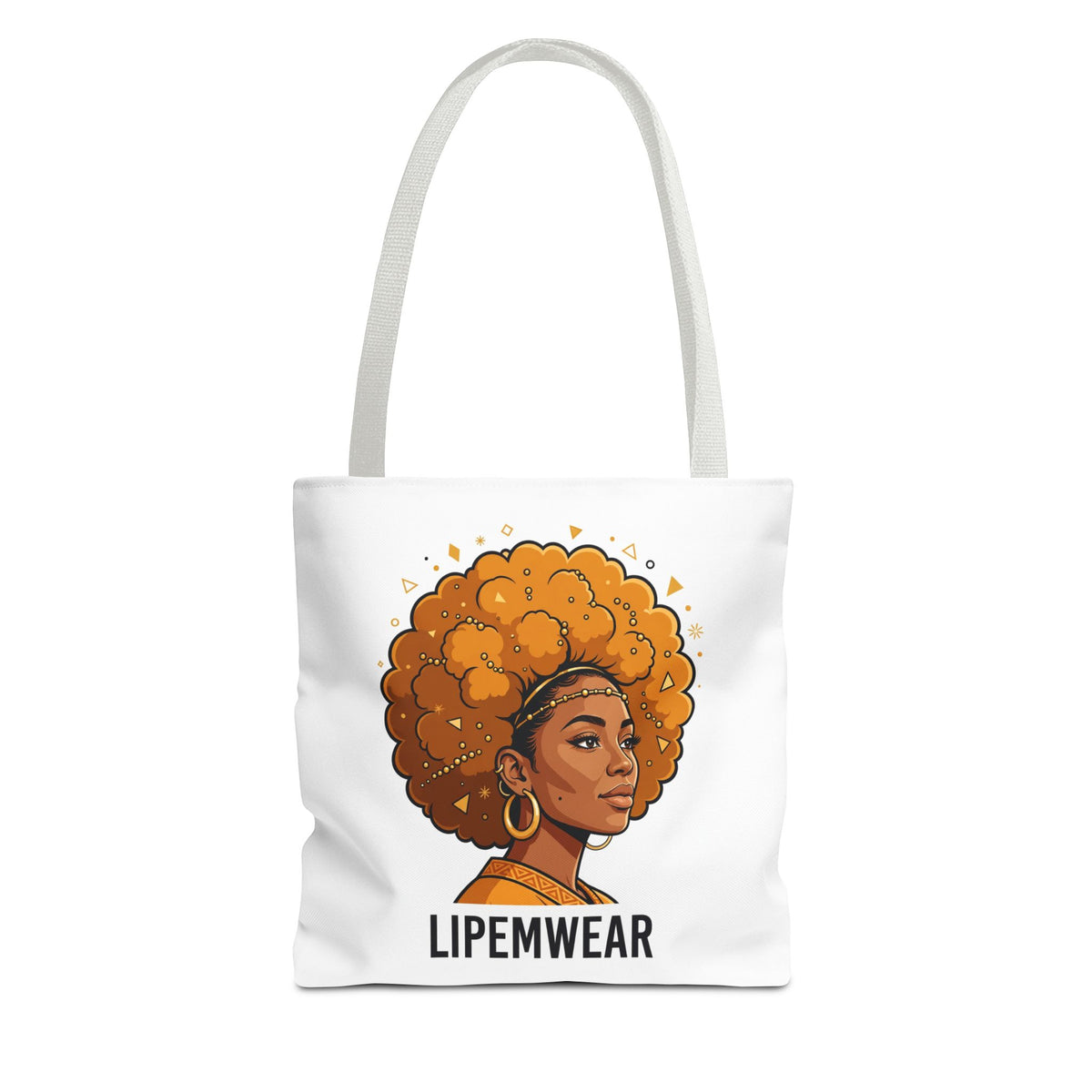 Lipemwear Golden Afro Tote Bag