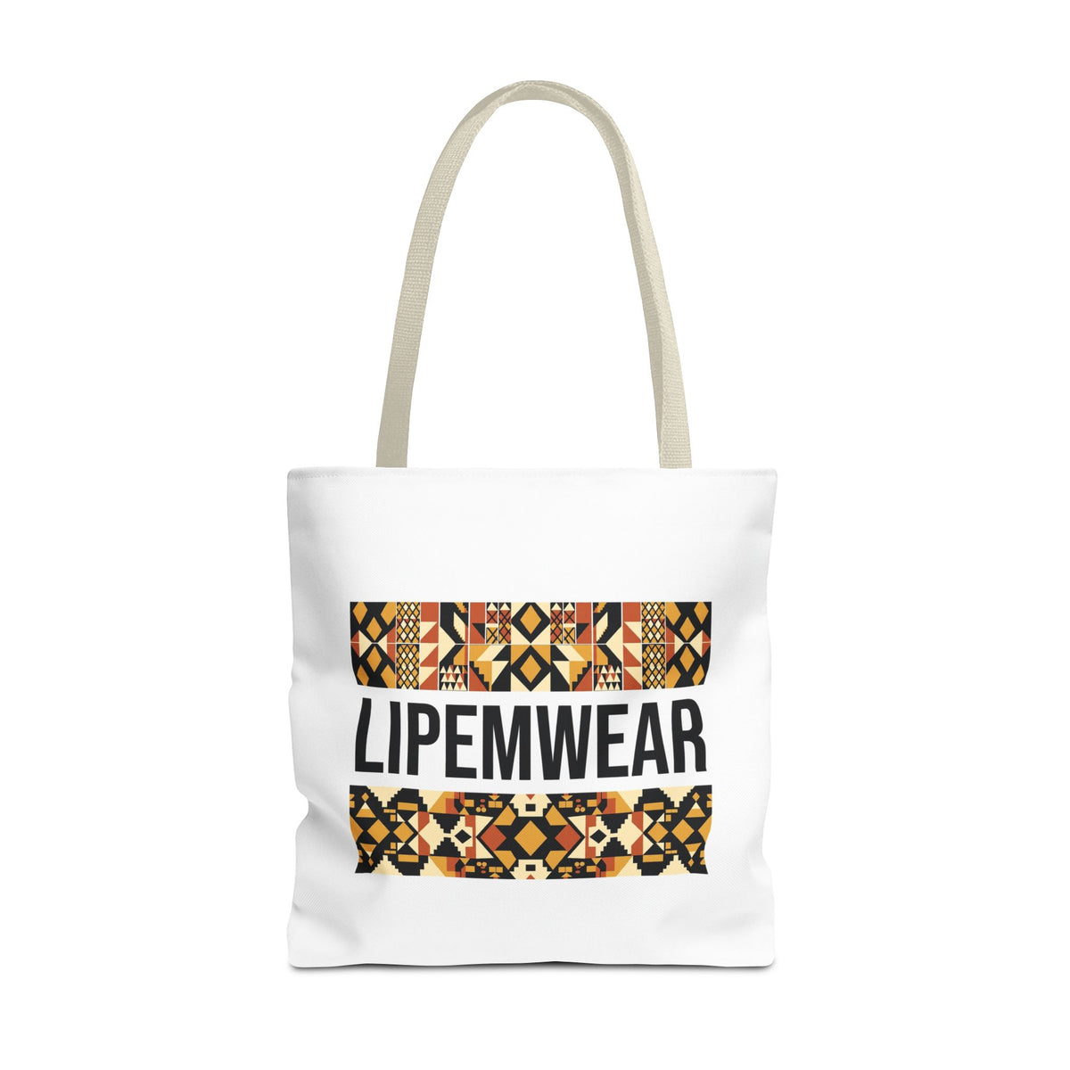 Lipemwear Kente Wordmark Tote Bag