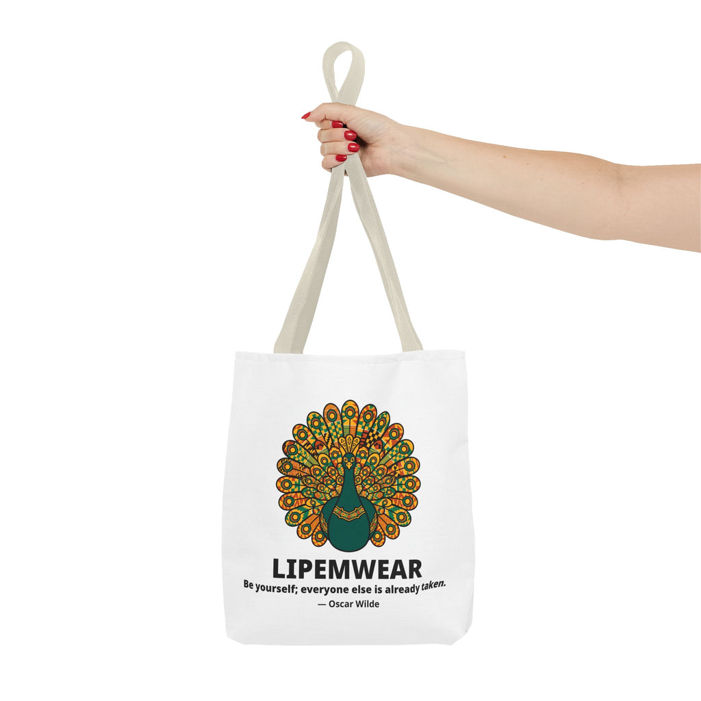 Lipemwear Kente Peacock Tote Bag