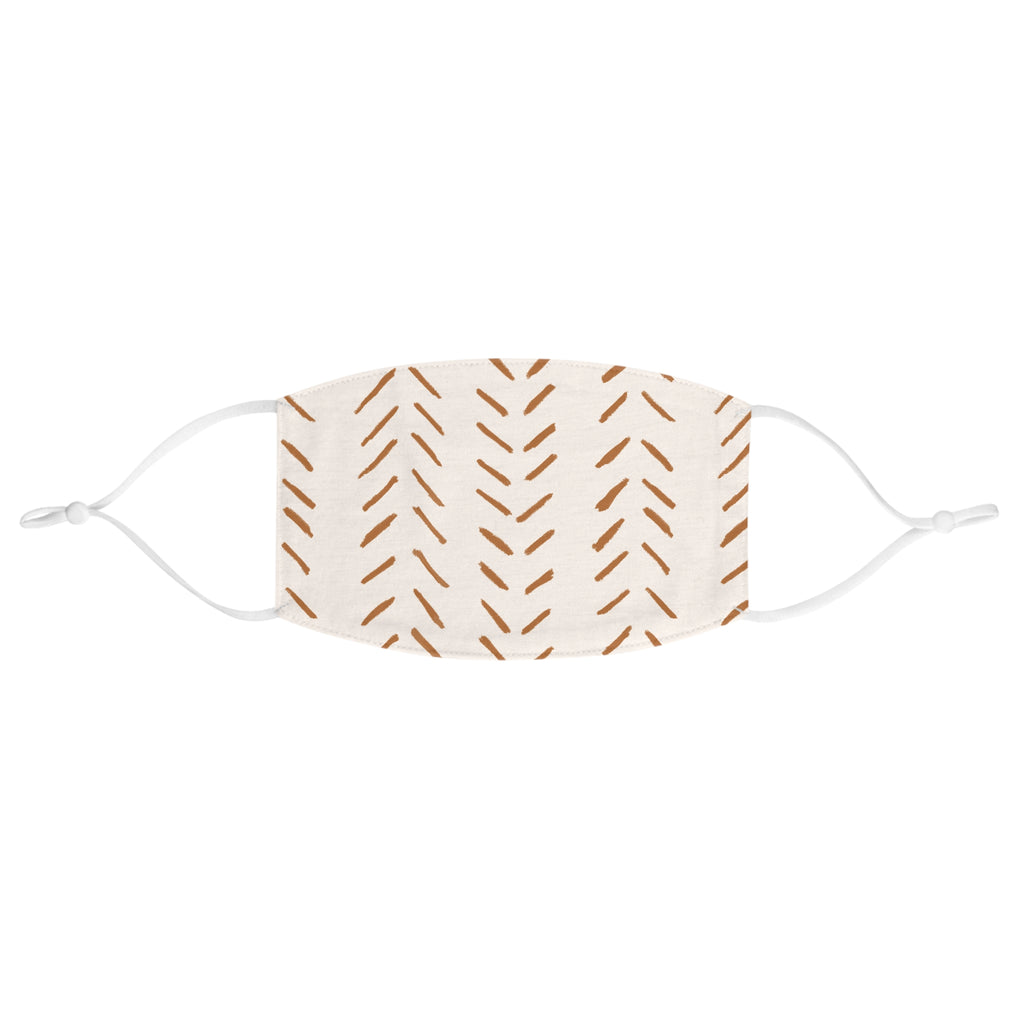 African Print Pattern Fabric Face Mask