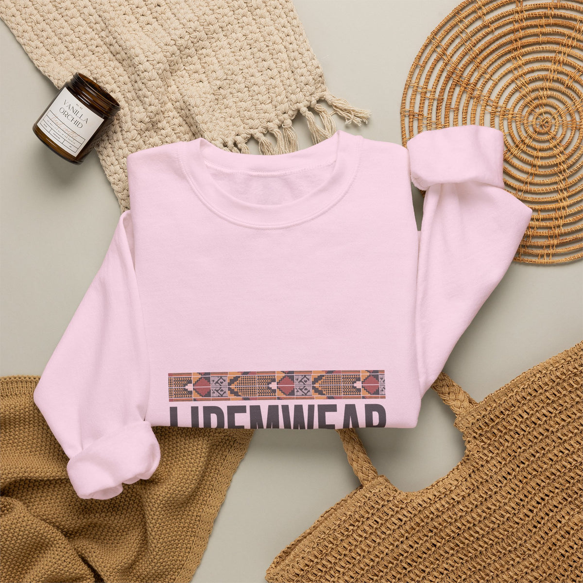Lipemwear Kente Wordmark Sweatshirt