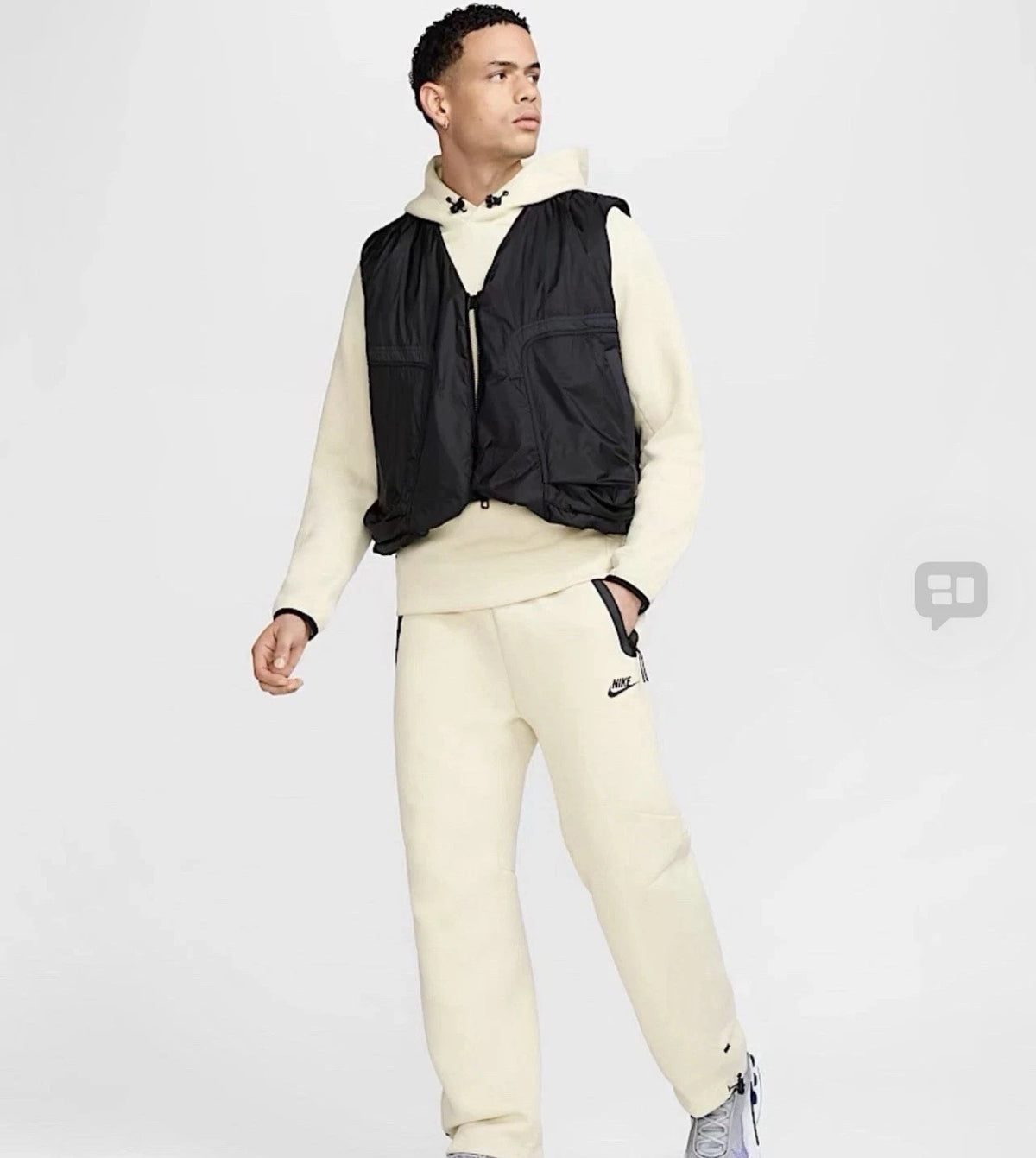Nike Sportswear Tech Fleece Jogger Pants Khaki Tan Black S HJ6533-234