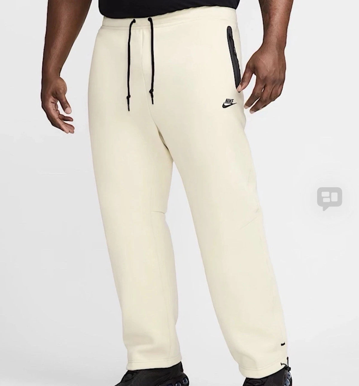 Nike Sportswear Tech Fleece Jogger Pants Khaki Tan Black S HJ6533-234