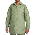 Nike Sportswear Womens Essentials Olive Quilted Trench Coat Large NWT FB8732-371