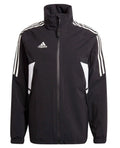 Adidas Men Condivo 22 Rain-Jacket Black Athletic Casual Jacket Sz Small H21287