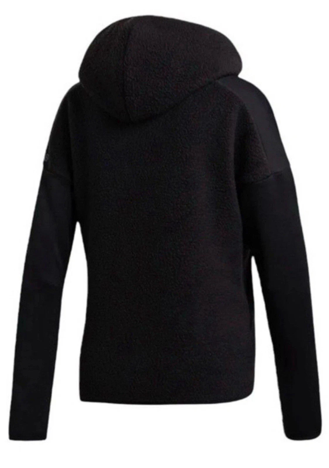 adidas Z.N.E. Full-Zip Fleece Hooded Jacket Mens Black Large DM7756