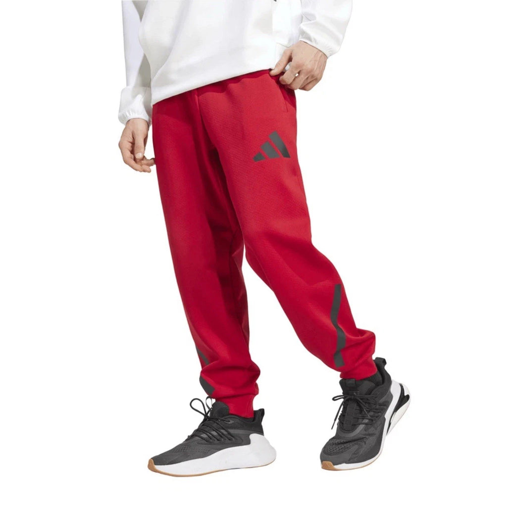 adidas Z.N.E. Tracksuit Bottoms Mens Red Casual Athletic 2XL JF6542