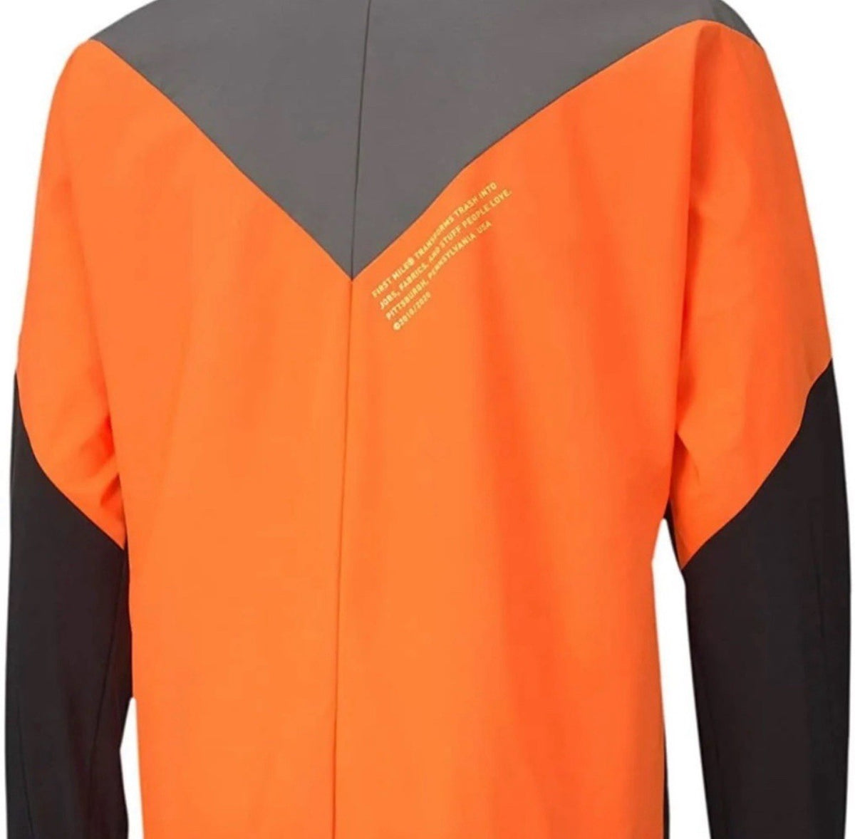 Puma x First Mile Train FM Xtreme Woven Jacket Grey Orange Black Size M NWT $100