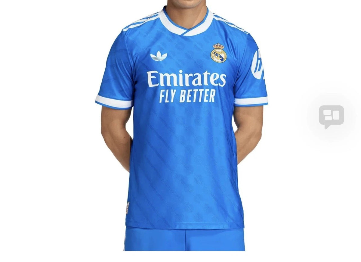 Adidas Real Madrid Third Jersey Men's Size 2XL Blue JV5845