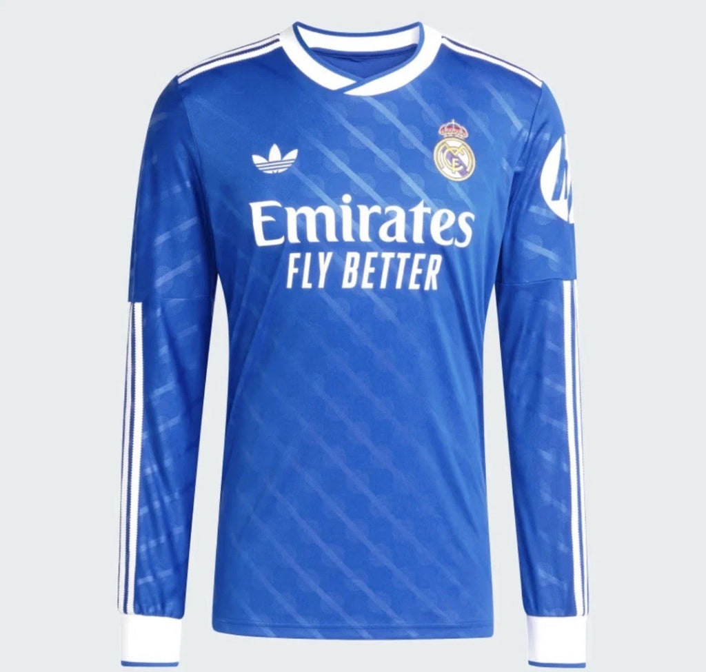 adidas Real Madrid 2025/26 Long Sleeve Third Soccer Jersey Mens JW4054