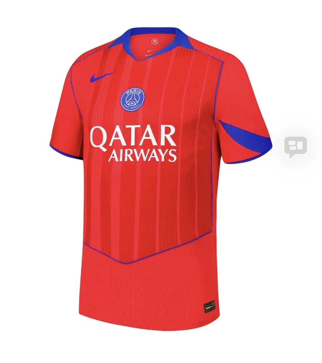 Nike Paris Saint-Germain 2025/26 Third Stadium Jersey T 90 Size XL Red