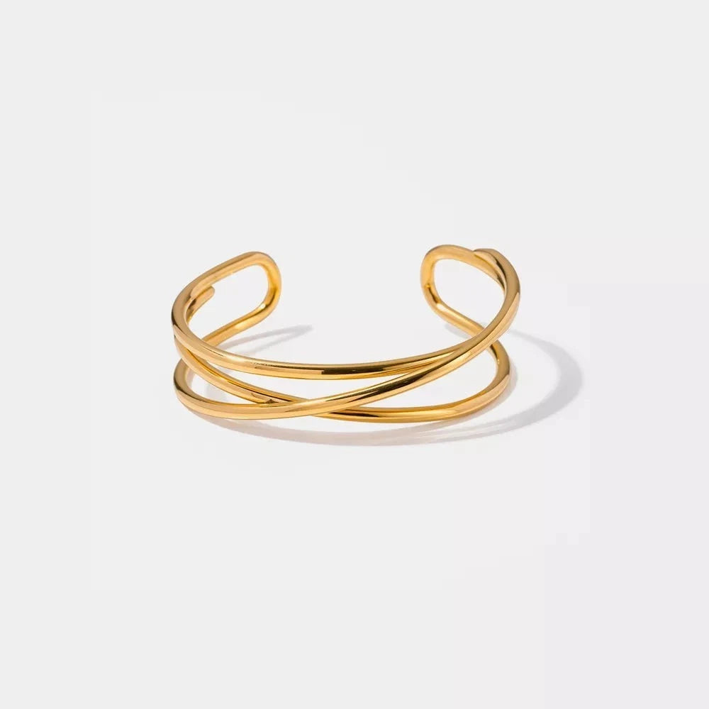 Minimalist Stainless Steel Cuff Bracelet