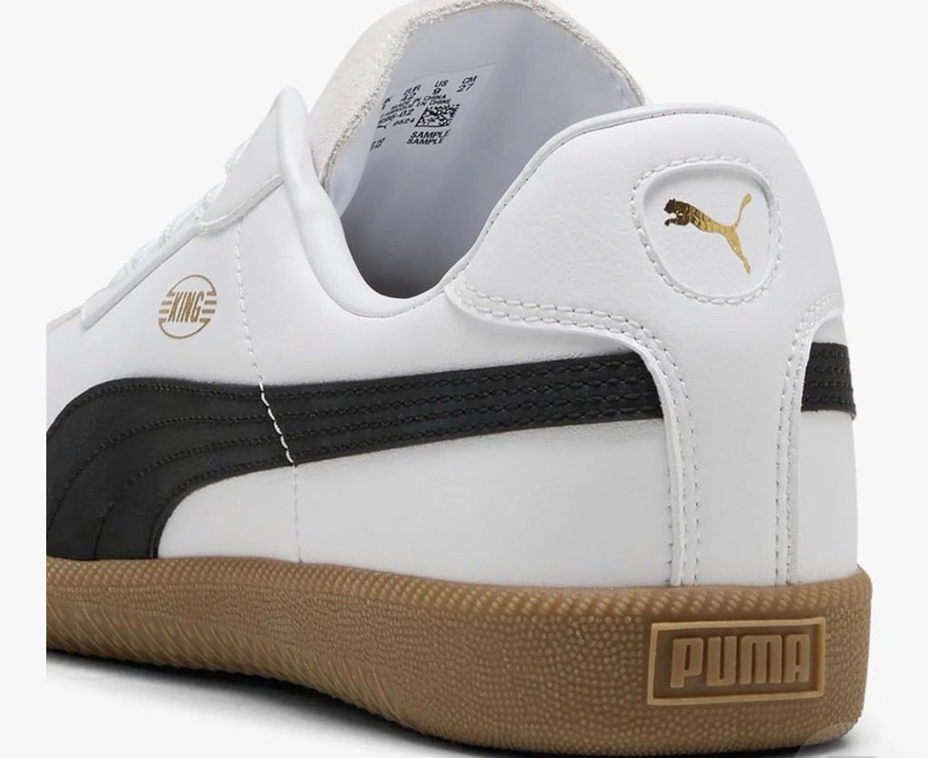Puma King 21 IT Soccer Cleats White Black Gum Size 13