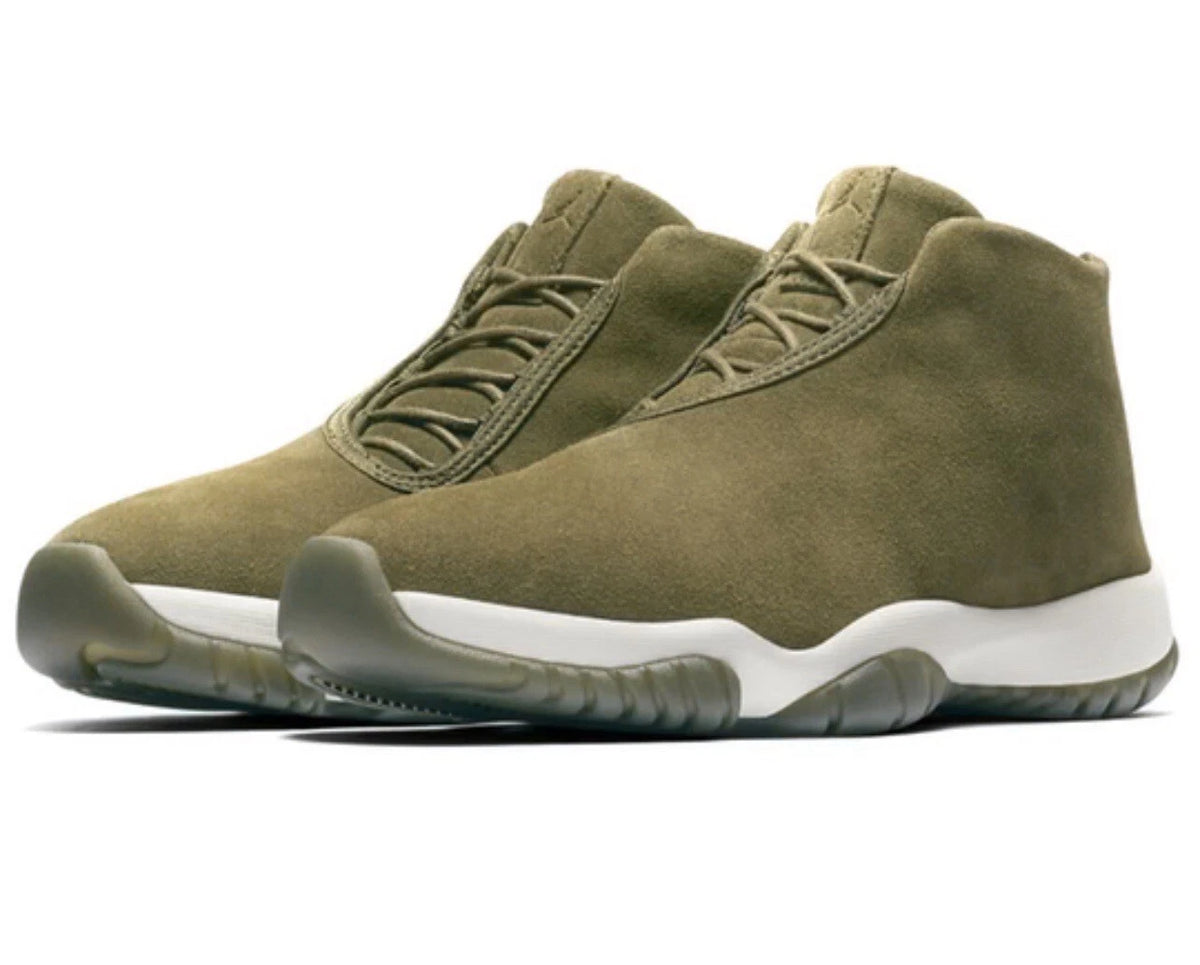 Nike Air Jordan Future Green Olive Canvas Sneakers Womens Size 8