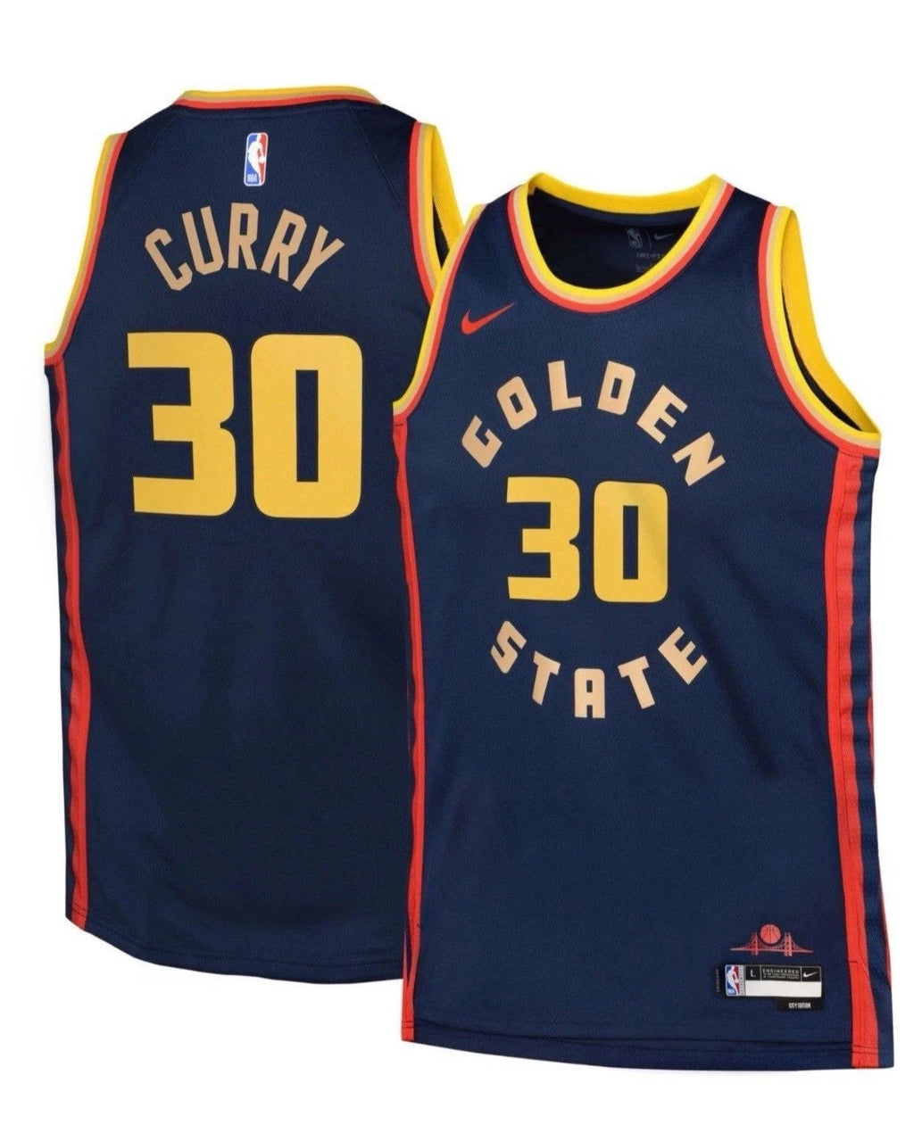 The Nike NBA 2024/25 City Edition Swingman Jersey for Stephen Curry Size XL