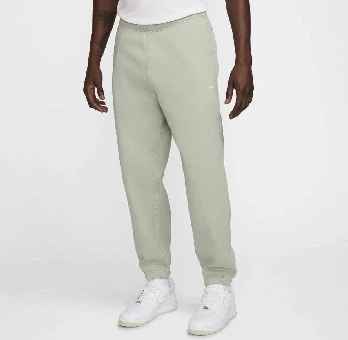 Nike Sportswear Solo Swoosh Fleece Pants Light Green DX1364-370 Men XL