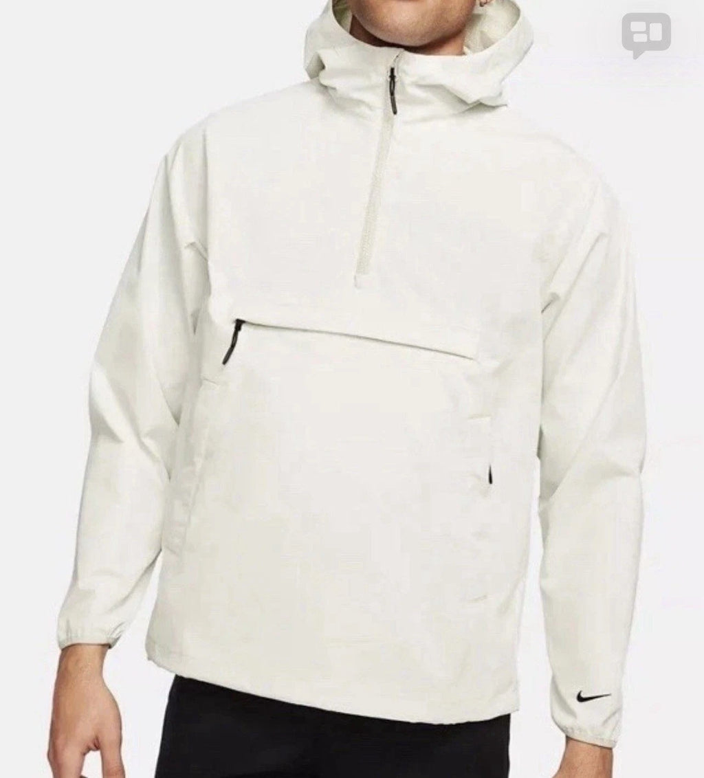 Nike Repel Unscripted Anorak 1/4 Zip Golf Light Bone Jacket FJ6816-072 Men Sz M