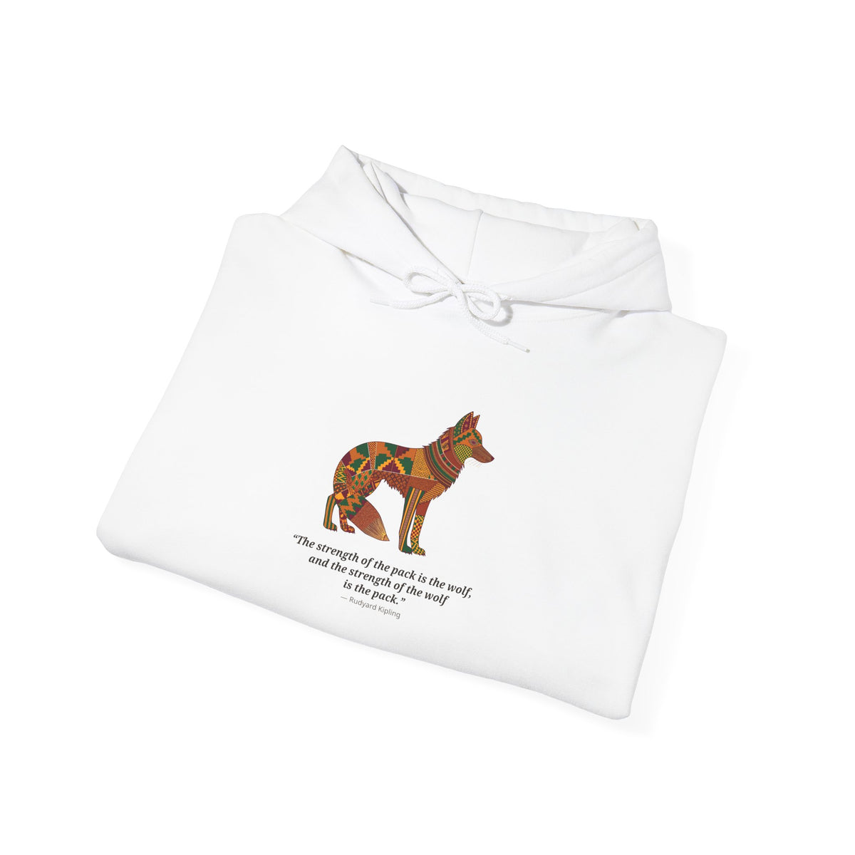 Lipemwear Kente Wolf Hoodie