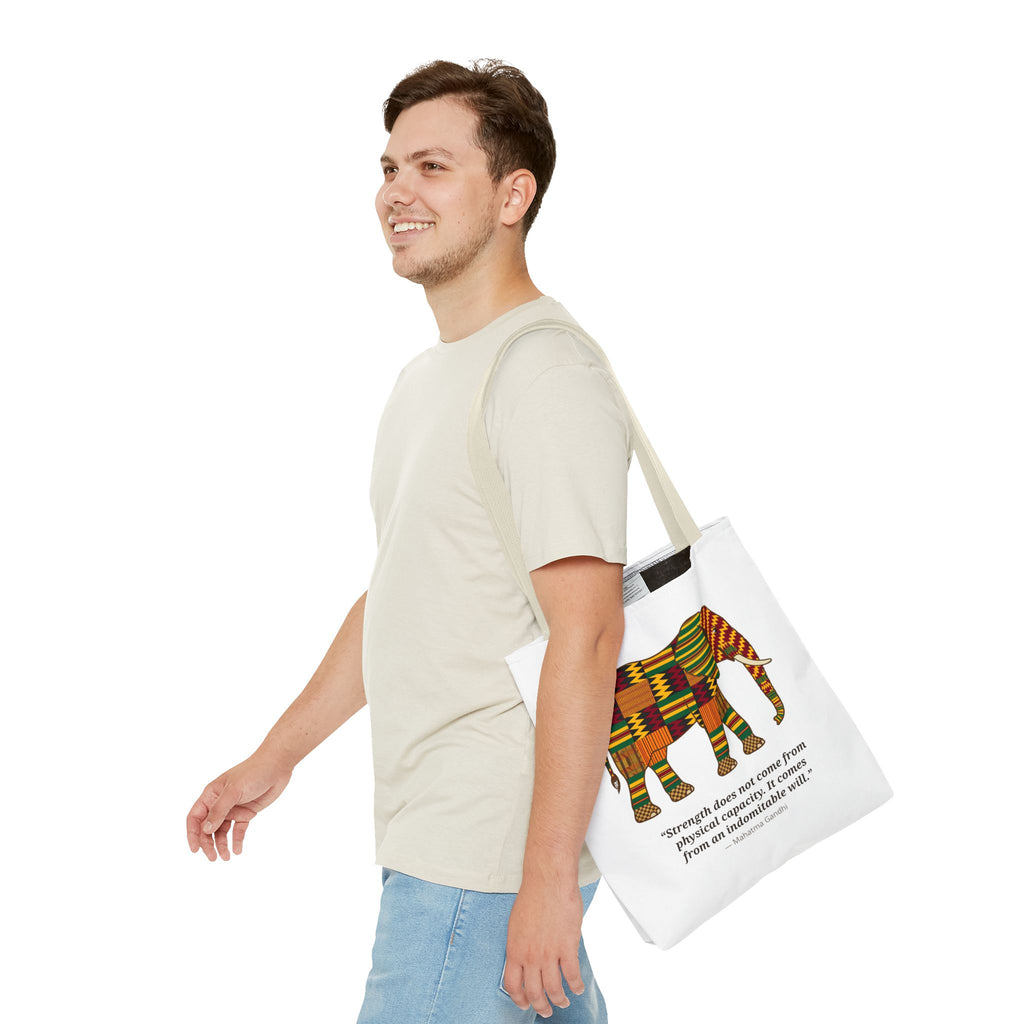 Kente Elephant Tote Bag