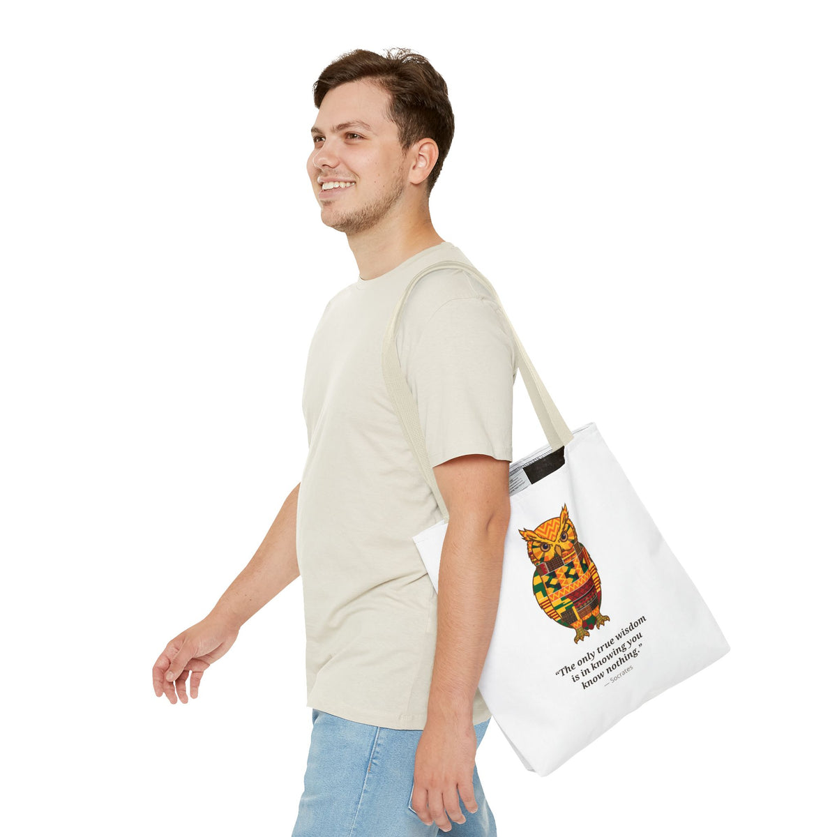 Kente Owl Tote Bag