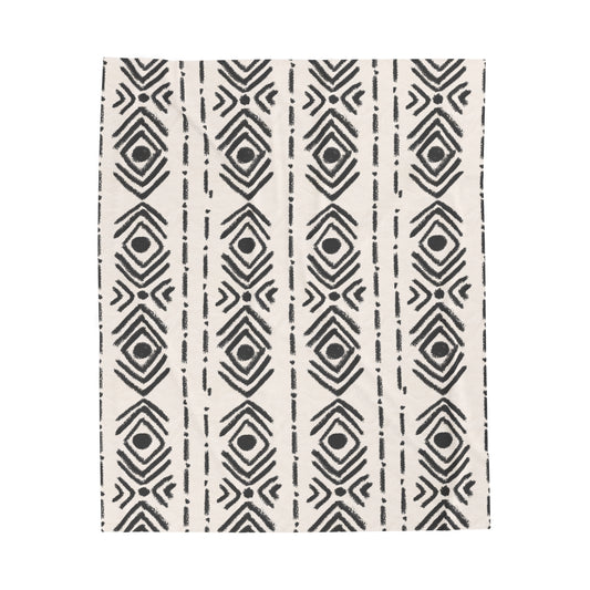 African Print Throw Plush Blanket