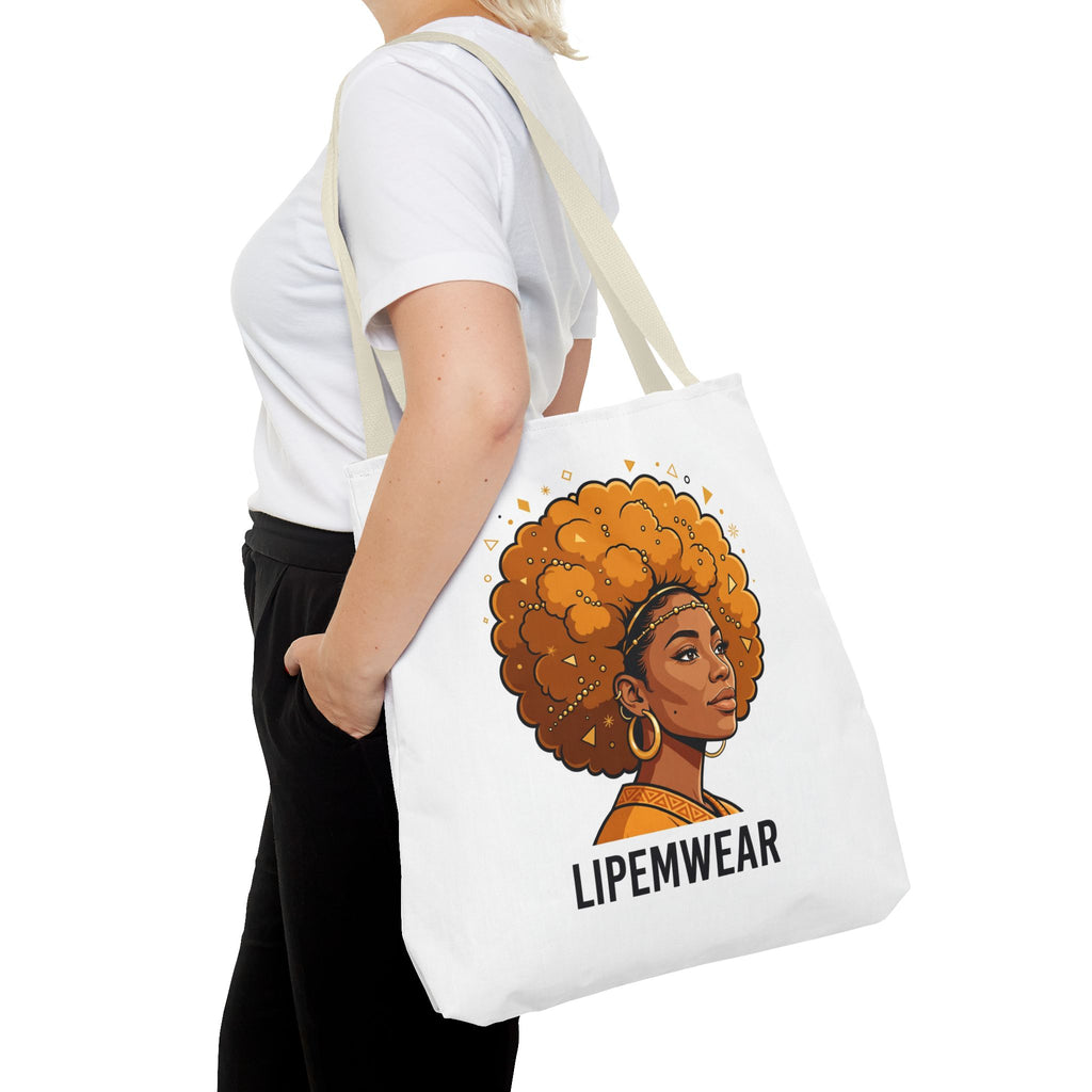 Lipemwear Golden Afro Tote Bag