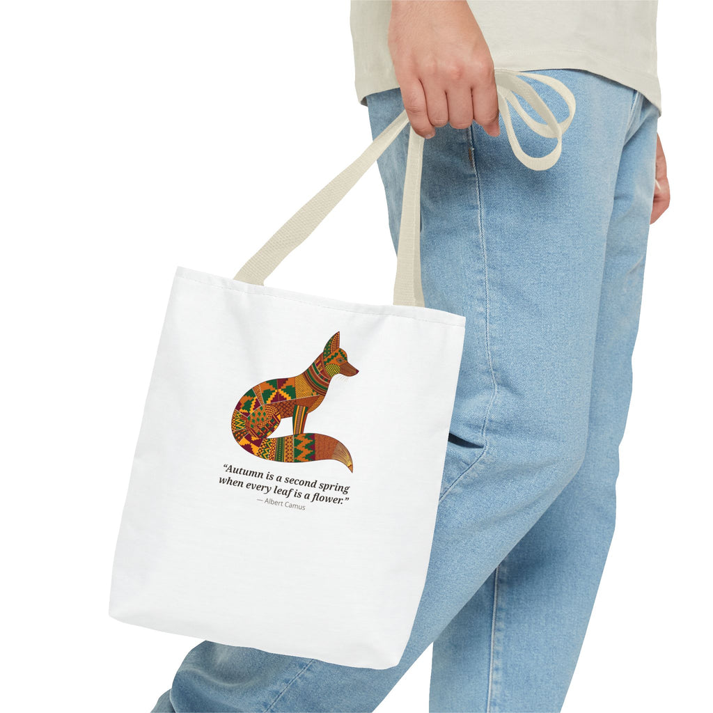 Kente Fox Tote Bag