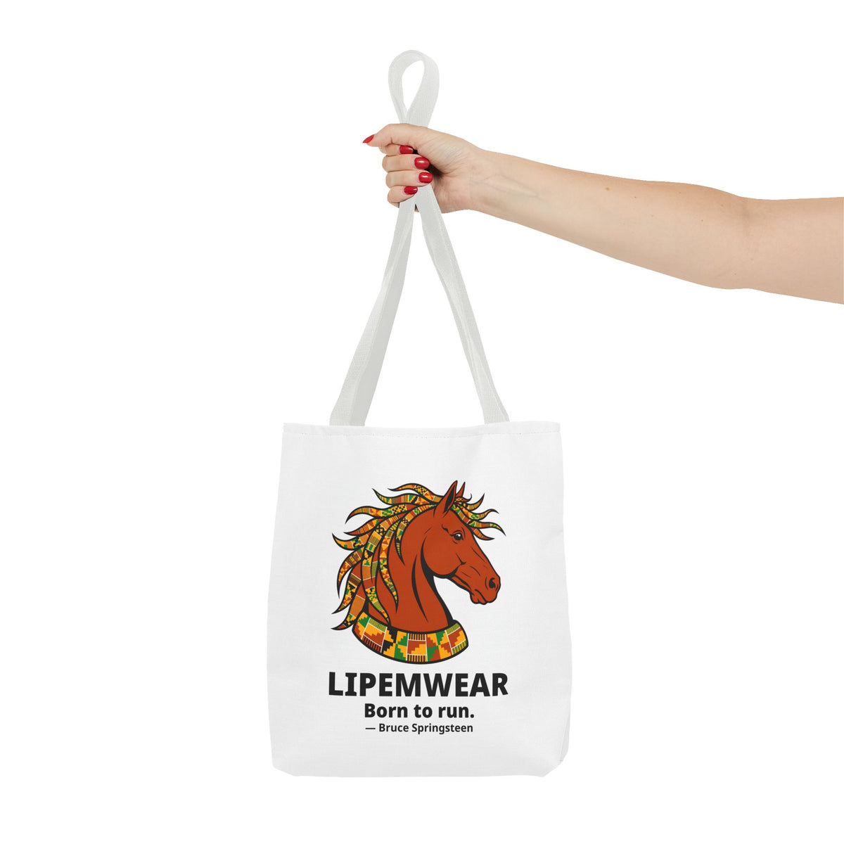 Lipemwear Kente Stallion Tote Bag